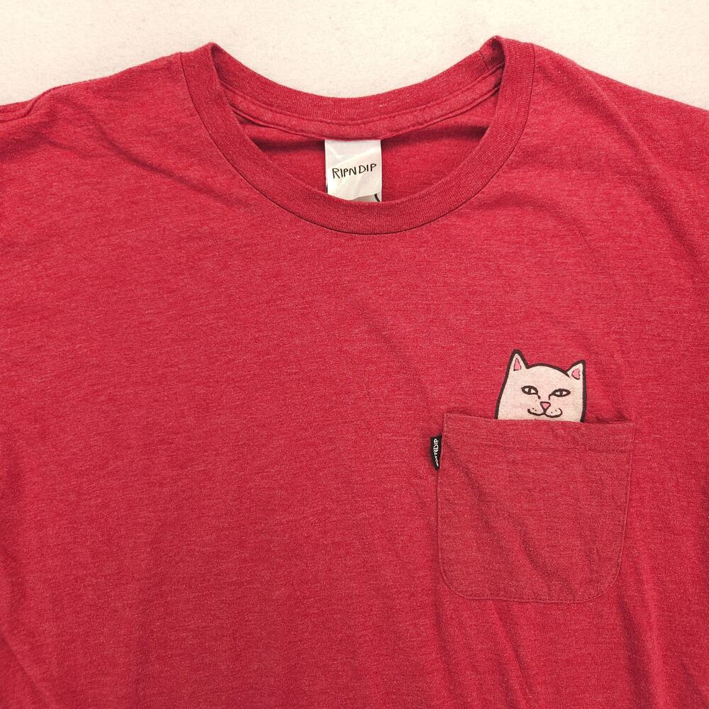 RipnDip Casual Crew Neck Short Sleeve T Shirt Mens Size Medium M Red 16989